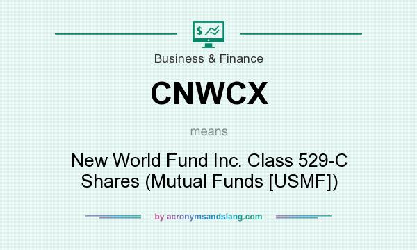 What does CNWCX mean? It stands for New World Fund Inc. Class 529-C Shares (Mutual Funds [USMF])