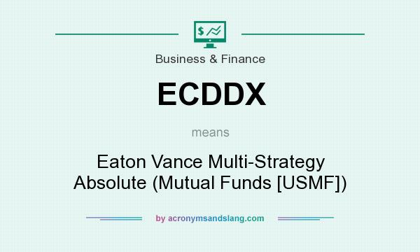 What does ECDDX mean? It stands for Eaton Vance Multi-Strategy Absolute (Mutual Funds [USMF])