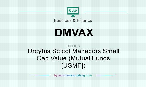 What does DMVAX mean? It stands for Dreyfus Select Managers Small Cap Value (Mutual Funds [USMF])