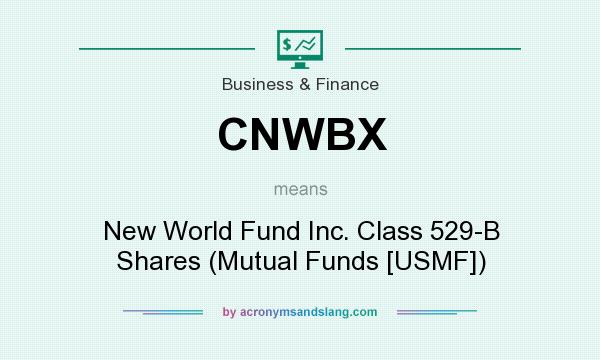 What does CNWBX mean? It stands for New World Fund Inc. Class 529-B Shares (Mutual Funds [USMF])