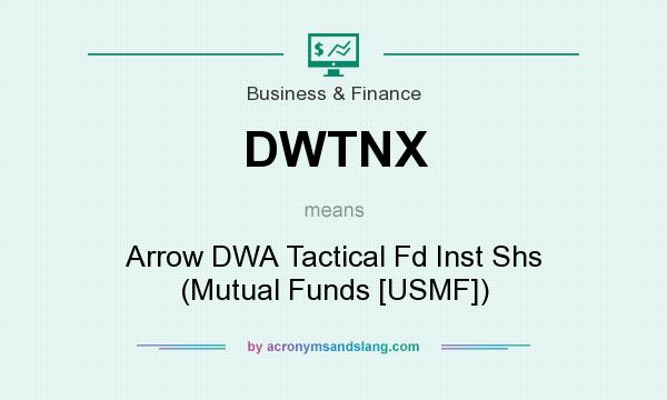 What does DWTNX mean? It stands for Arrow DWA Tactical Fd Inst Shs (Mutual Funds [USMF])