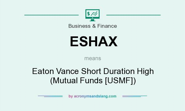 What does ESHAX mean? It stands for Eaton Vance Short Duration High (Mutual Funds [USMF])