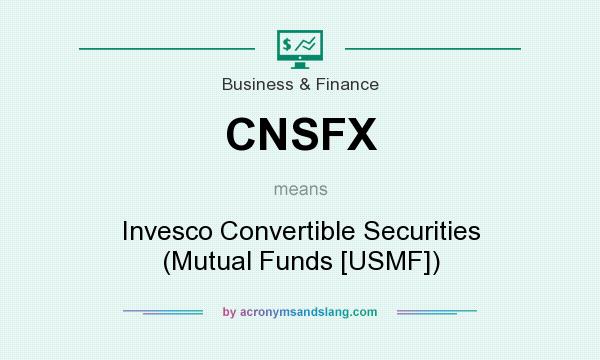 What does CNSFX mean? It stands for Invesco Convertible Securities (Mutual Funds [USMF])