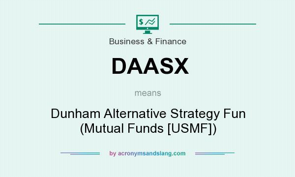 What does DAASX mean? It stands for Dunham Alternative Strategy Fun (Mutual Funds [USMF])