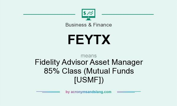 What does FEYTX mean? It stands for Fidelity Advisor Asset Manager 85% Class (Mutual Funds [USMF])