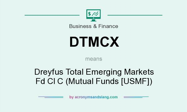What does DTMCX mean? It stands for Dreyfus Total Emerging Markets Fd Cl C (Mutual Funds [USMF])
