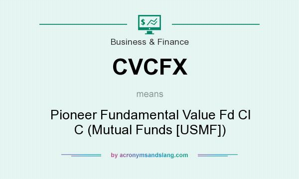What does CVCFX mean? It stands for Pioneer Fundamental Value Fd Cl C (Mutual Funds [USMF])