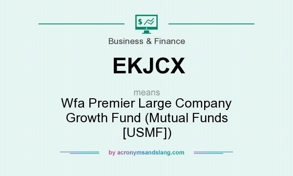 What does EKJCX mean? It stands for Wfa Premier Large Company Growth Fund (Mutual Funds [USMF])
