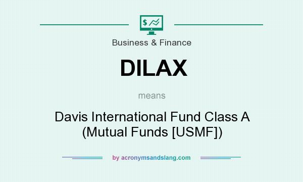 What does DILAX mean? It stands for Davis International Fund Class A (Mutual Funds [USMF])