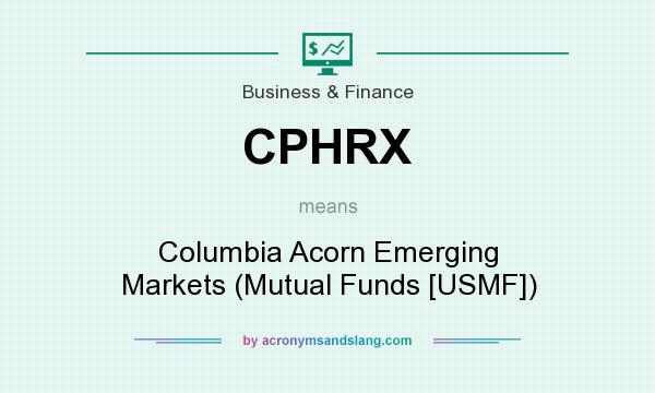 What does CPHRX mean? It stands for Columbia Acorn Emerging Markets (Mutual Funds [USMF])