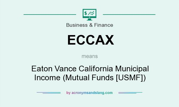 What does ECCAX mean? It stands for Eaton Vance California Municipal Income (Mutual Funds [USMF])
