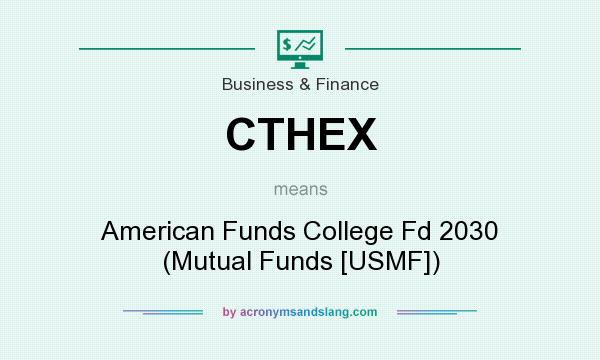 What does CTHEX mean? It stands for American Funds College Fd 2030 (Mutual Funds [USMF])