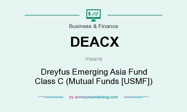 What does DEACX mean? It stands for Dreyfus Emerging Asia Fund Class C (Mutual Funds [USMF])