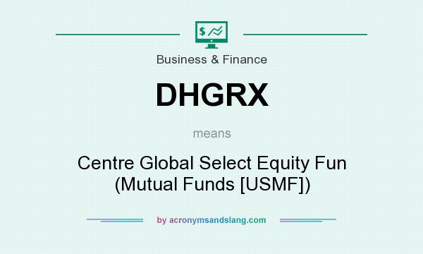 What does DHGRX mean? It stands for Centre Global Select Equity Fun (Mutual Funds [USMF])