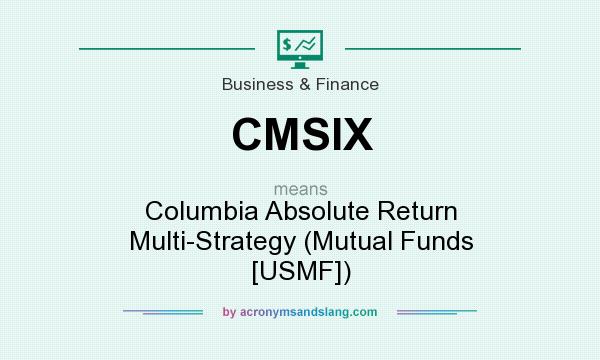 What does CMSIX mean? It stands for Columbia Absolute Return Multi-Strategy (Mutual Funds [USMF])