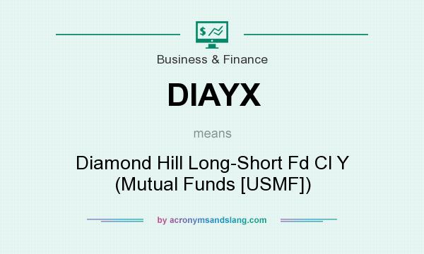 What does DIAYX mean? It stands for Diamond Hill Long-Short Fd Cl Y (Mutual Funds [USMF])