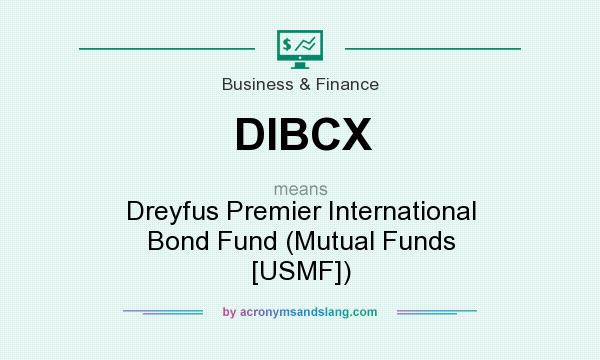 What does DIBCX mean? It stands for Dreyfus Premier International Bond Fund (Mutual Funds [USMF])
