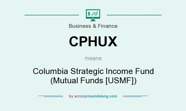 What does CPHUX mean? It stands for Columbia Strategic Income Fund (Mutual Funds [USMF])