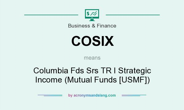 What does COSIX mean? It stands for Columbia Fds Srs TR I Strategic Income (Mutual Funds [USMF])