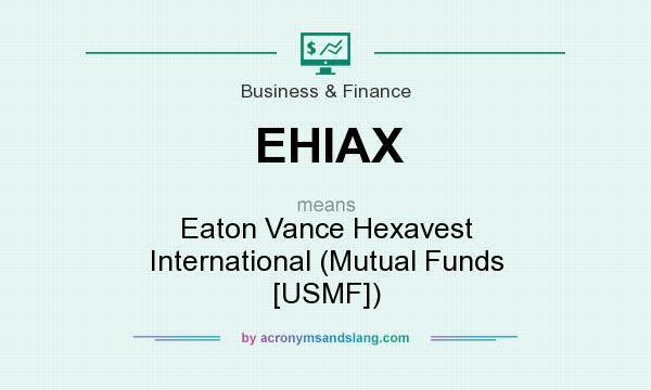 What does EHIAX mean? It stands for Eaton Vance Hexavest International (Mutual Funds [USMF])