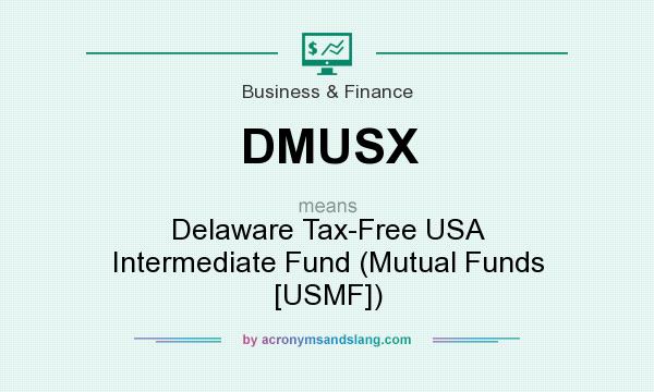 What does DMUSX mean? It stands for Delaware Tax-Free USA Intermediate Fund (Mutual Funds [USMF])