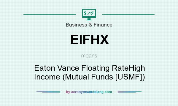 What does EIFHX mean? It stands for Eaton Vance Floating RateHigh Income (Mutual Funds [USMF])