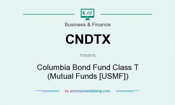 What does CNDTX mean? It stands for Columbia Bond Fund Class T (Mutual Funds [USMF])