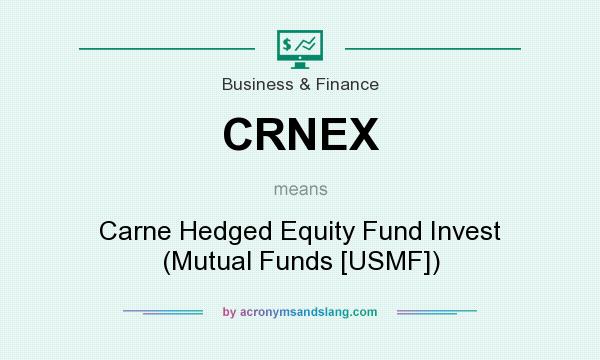 What does CRNEX mean? It stands for Carne Hedged Equity Fund Invest (Mutual Funds [USMF])