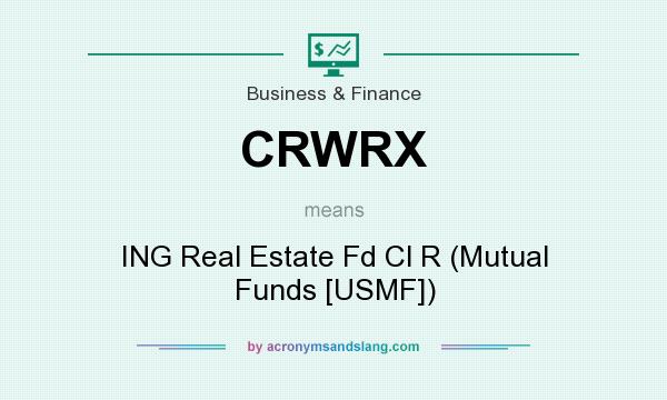 What does CRWRX mean? It stands for ING Real Estate Fd Cl R (Mutual Funds [USMF])