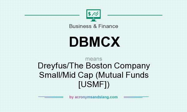 What does DBMCX mean? It stands for Dreyfus/The Boston Company Small/Mid Cap (Mutual Funds [USMF])
