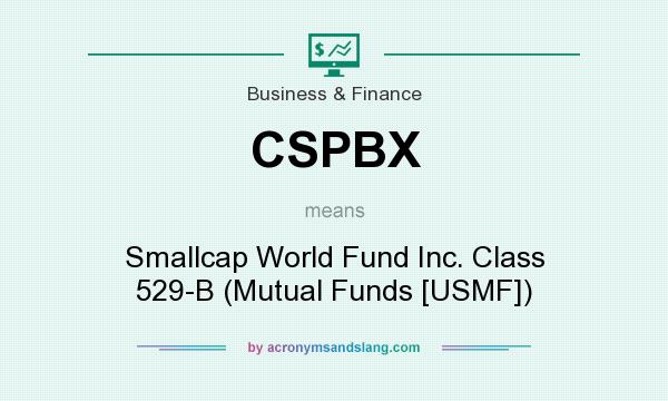 What does CSPBX mean? It stands for Smallcap World Fund Inc. Class 529-B (Mutual Funds [USMF])