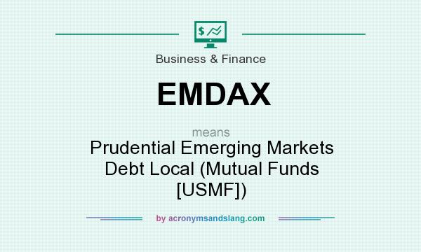 What does EMDAX mean? It stands for Prudential Emerging Markets Debt Local (Mutual Funds [USMF])