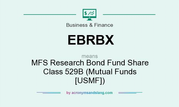 What does EBRBX mean? It stands for MFS Research Bond Fund Share Class 529B (Mutual Funds [USMF])