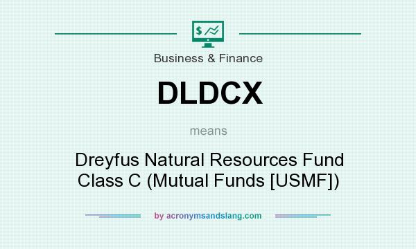 What does DLDCX mean? It stands for Dreyfus Natural Resources Fund Class C (Mutual Funds [USMF])