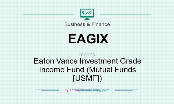 What does EAGIX mean? It stands for Eaton Vance Investment Grade Income Fund (Mutual Funds [USMF])