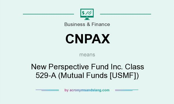 What does CNPAX mean? It stands for New Perspective Fund Inc. Class 529-A (Mutual Funds [USMF])