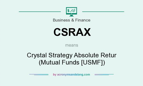 What does CSRAX mean? It stands for Crystal Strategy Absolute Retur (Mutual Funds [USMF])