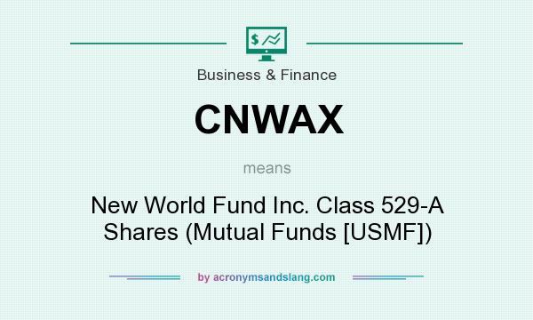 What does CNWAX mean? It stands for New World Fund Inc. Class 529-A Shares (Mutual Funds [USMF])