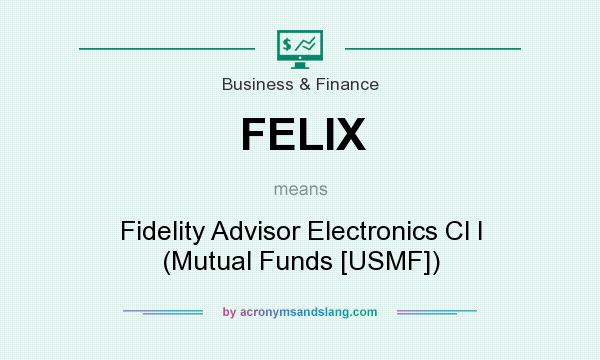 What does FELIX mean? It stands for Fidelity Advisor Electronics Cl I (Mutual Funds [USMF])