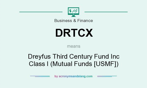 What does DRTCX mean? It stands for Dreyfus Third Century Fund Inc Class I (Mutual Funds [USMF])