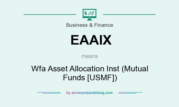 What does EAAIX mean? It stands for Wfa Asset Allocation Inst (Mutual Funds [USMF])