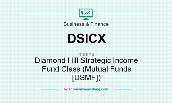 What does DSICX mean? It stands for Diamond Hill Strategic Income Fund Class (Mutual Funds [USMF])