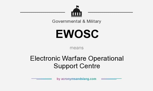 What does EWOSC mean? It stands for Electronic Warfare Operational Support Centre