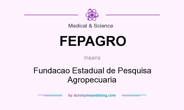 What does FEPAGRO mean? It stands for Fundacao Estadual de Pesquisa Agropecuaria