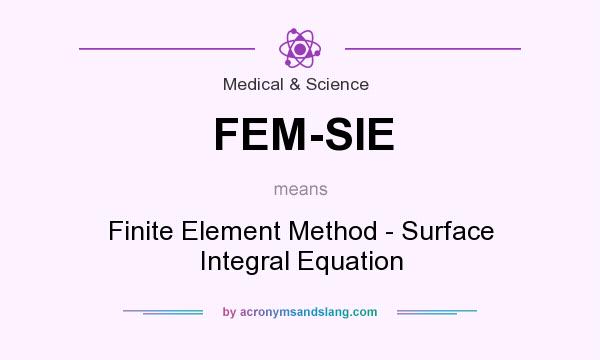 What does FEM-SIE mean? It stands for Finite Element Method - Surface Integral Equation