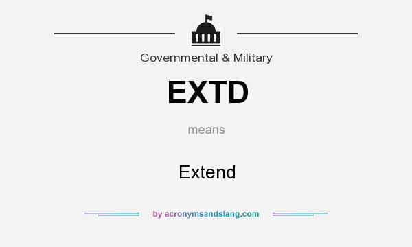 What does EXTD mean? It stands for Extend