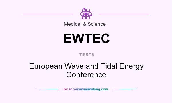 What does EWTEC mean? It stands for European Wave and Tidal Energy Conference