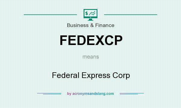 What does FEDEXCP mean? It stands for Federal Express Corp