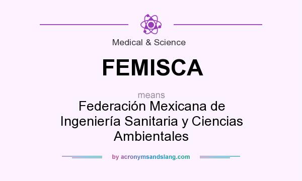 What does FEMISCA mean? It stands for Federación Mexicana de Ingeniería Sanitaria y Ciencias Ambientales