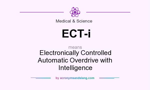 What does ECT-i mean? It stands for Electronically Controlled Automatic Overdrive with Intelligence